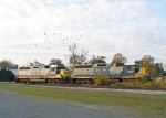 CSX 6093 & 6126 in the wye near the yard office